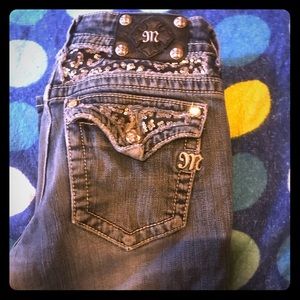 Miss Me 29 boot cut Wranglers 3/4 Bongo sz5